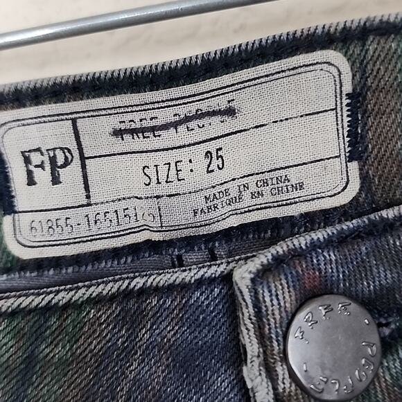 Free People Retro Stripe Skinny Jeans - Picture 6 of 9